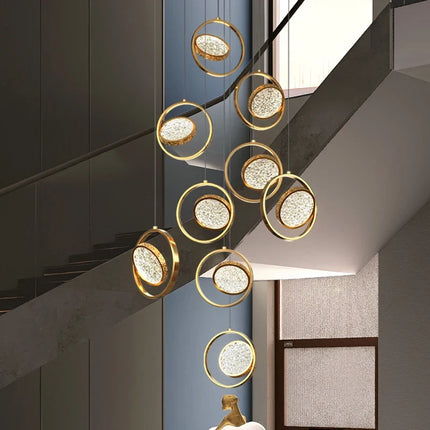 Lustre LED minimaliste en anneau pour villa — LZ4X9T2