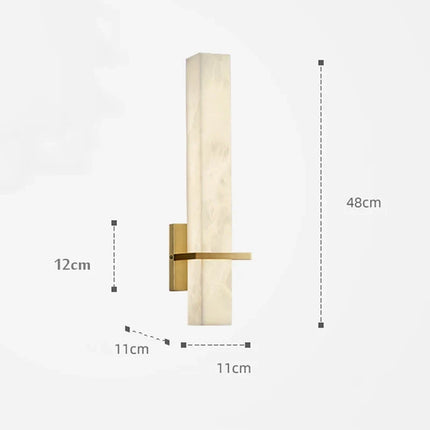 Applique murale en cuivre et marbre pour intérieur raffiné — LZ4T9QJ