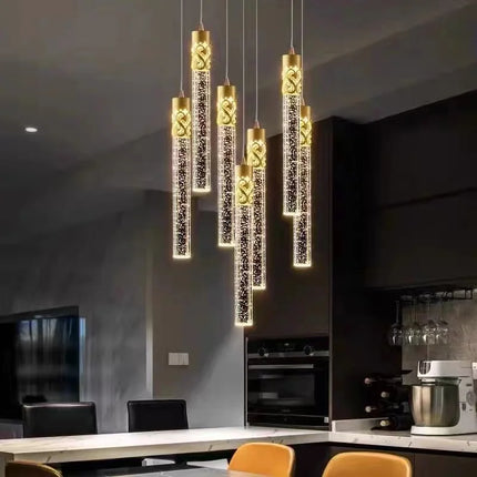 Lustre LED en cristal moderne pour hôtel et bar créatif — LZ4X9P2
