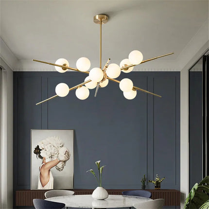 Lustre boule en verre design Bauhaus pour éclairage moderne — LZ4X9T