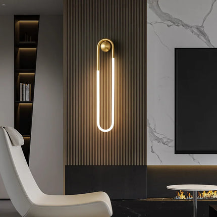 Applique murale LED moderne en forme d’ellipse pour intérieur — LZ4X9P2