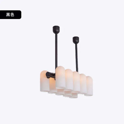Lustre suspension en verre laiteux au design moderne élégant — LZ4X9J