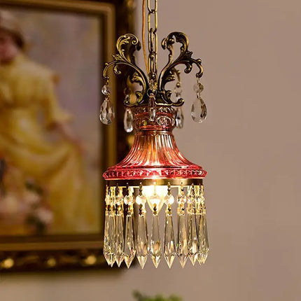 Suspension en cristal français au style rétro pour ambiance luxueuse — LZ4X9T2