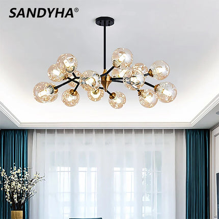 Lustre suspension en verre pour décoration intérieure élégante — LZ4X9M