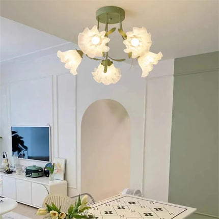 Lustre nordique floral pour décoration intérieure — LZ4X9P2