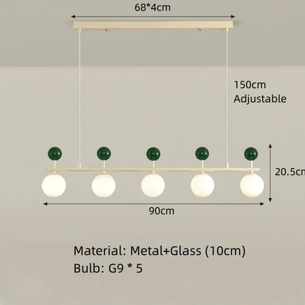 Lustre moderne en métal et verre pour intérieur — LZ4X9J