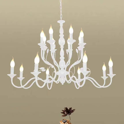 Lustre suspension vintage en fer noir style industriel — LZ4P9X