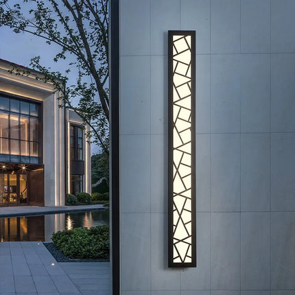 Applique murale LED style chinois en acrylique et métal lumière chaude 3000K — LZ4X9Q7F
