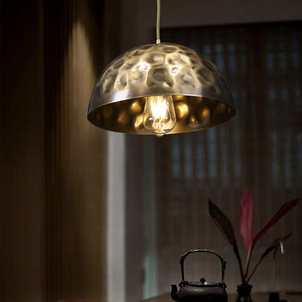 Lustre décoratif en cuivre style chinois pour ambiance zen — LZ4X9P2