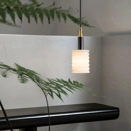 Lustre en marbre chinois au design minimaliste pour restaurant et bar — LZ4X9P2