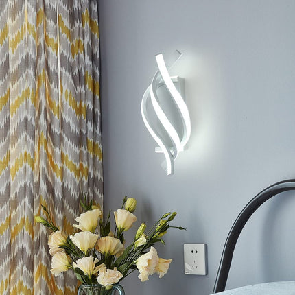 Applique murale LED design spirale en aluminium Psalm — LZ4X9T2