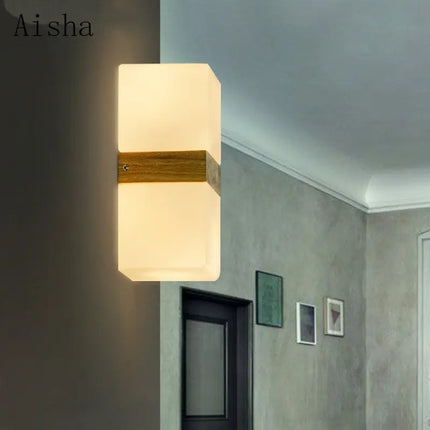 Applique murale décorative style japonais en verre de sucre rétro — LZ4X7J