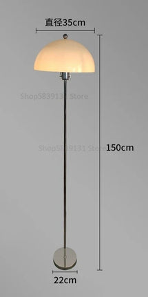 Lampadaire LED nordique en acrylique avec abat-jour coloré rétro — LZ4X9P2