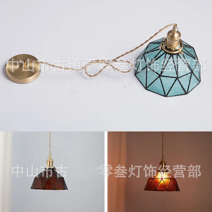 Lustre suspension en verre au design nordique pour intérieur moderne — LZ4X9P