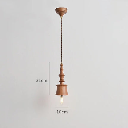 Suspension en bois style rétro pour chevet et restaurant — LZ4P7XQ