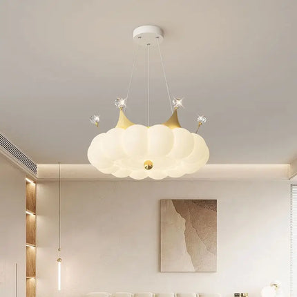 Lustre LED moderne à suspension couronne avec télécommande optionnelle — LZ4X9P