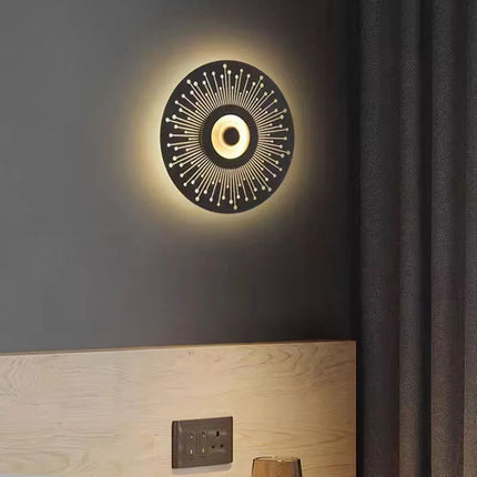 Applique murale LED ronde style art déco pour ambiance chaleureuse — LZ4P9XQ