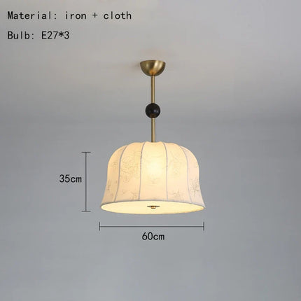 Suspension en tissu style nordique pour éclairage moderne — LZ4X9P