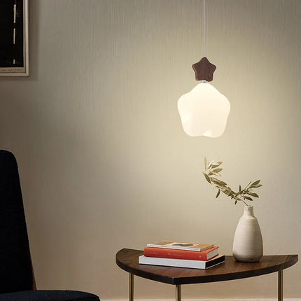 Plafonnier suspendu vintage style étoilé en noyer américain — LZ4D9XQ