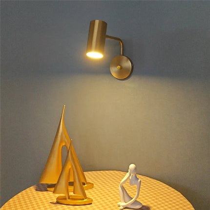 Applique murale LED en fer avec éclairage rotatif 360° — LZ4X9P
