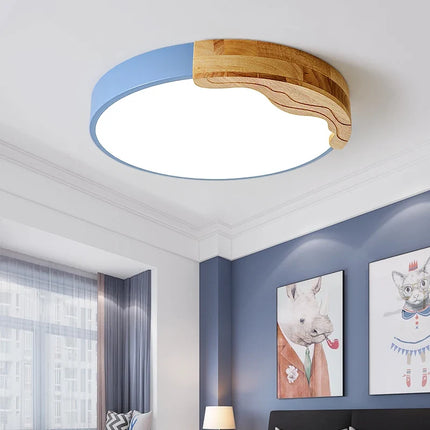 Plafonnier LED encastrable rond style nordique romantique macarons — LZ4X9P2