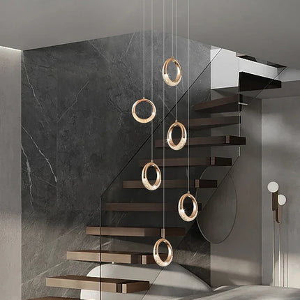 lustre à led design moderne pour éclairage suspendu élégant