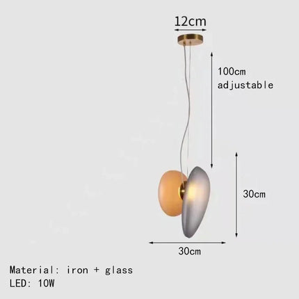 Lustre en verre d'art nordique pour intérieur et éclairage — LZ4N7Q2F