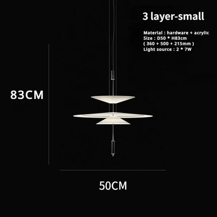 Lustre LED moderne forme soucoupe volante pour décoration intérieure — LZ4X9T
