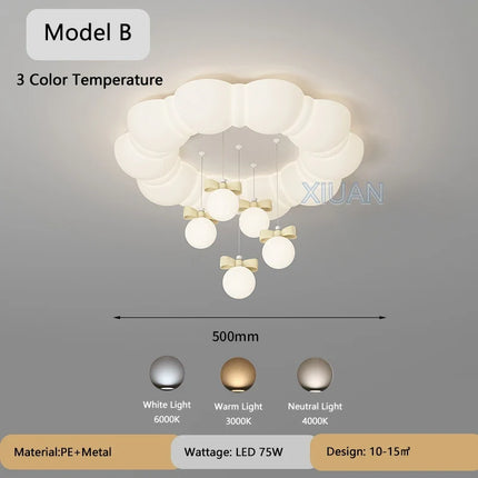 Lustre suspension LED créatif à bulles pour enfants maternelle — LZ4XJ9