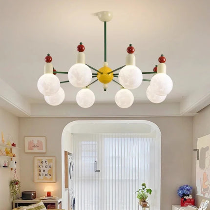 Lustre coloré et lumineux au design nordique pour chambre d'enfants — LZ7XQ2