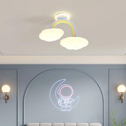 Lustre enfant motif princesse et nuage pour chambre — LZ4X9T