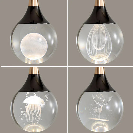 Applique murale LED design en forme de méduse — LZ4X9T1