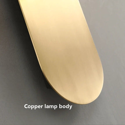 Applique murale nordique en cuivre doré avec boule LED en verre — LZ4X9P2