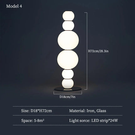 Lampadaire design en verre pour éclairage intérieur décoratif — LZ4XJ9