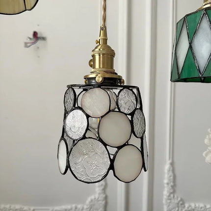 Lustre suspension en verre fait main style Tiffany pour intérieur — LZ4X9P