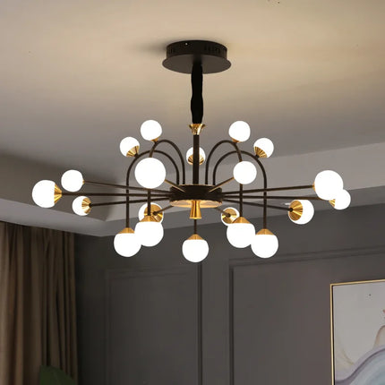 Lustre boule en verre style nordique moderne et luxueux — LZ4X9P2Q