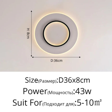 Lustre LED nordique moderne et créatif pour balcon — LZ4T9XQ