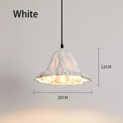Suspension vintage en résine forme feuille de lotus pour éclairage intérieur rétro — LZ4X9P