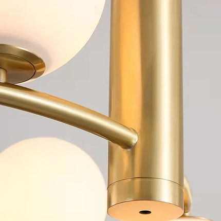 Lustre LED en verre style nordique pour décoration intérieure — LZ4X9M