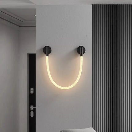Applique murale LED moderne en tube néon silicone tissé — LZ4X9P2