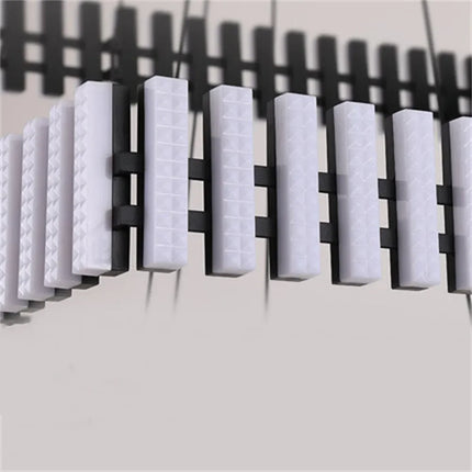 Lustre suspension noir et blanc pour salon et restaurant — LZ4X9P2J