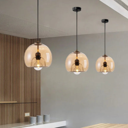 Suspension en verre au design nordique pour décoration intérieure — LZ4X9T
