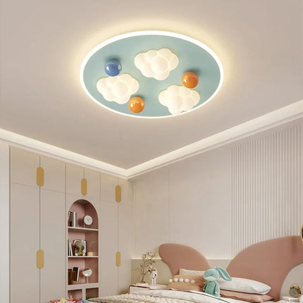 Plafonnier créatif ciel et nuages pour chambre d'enfant chaleureux — LZ4X9T