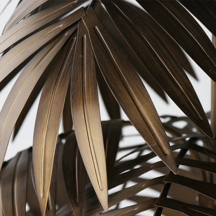 Lustre industriel vintage en feuilles de cocotier style bohème tropical — LZ4X9P2Q