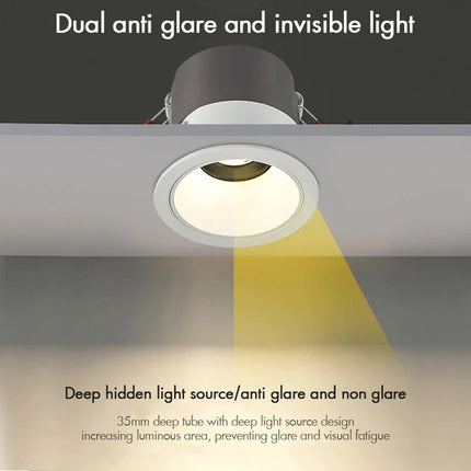 Spot LED encastrable anti-éblouissement à intensité réglable — LZ4X9P2