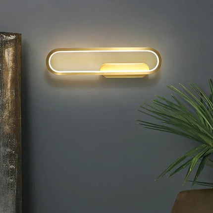 Applique murale nordique en cuivre pour intérieur lumineux — LZ4X9P2