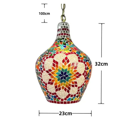 Lustre vase d'art bohème pour décoration intérieure artisanale — LZ4X9Q2