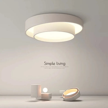 Plafonnier rond au design moderne pour éclairage nordique créatif — LZ4X9M