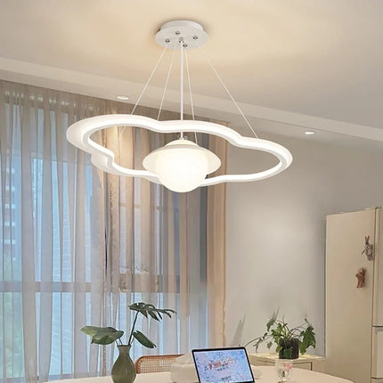 Lustre LED avec abat-jour en forme de nuage pour intérieur — LZ4X9P