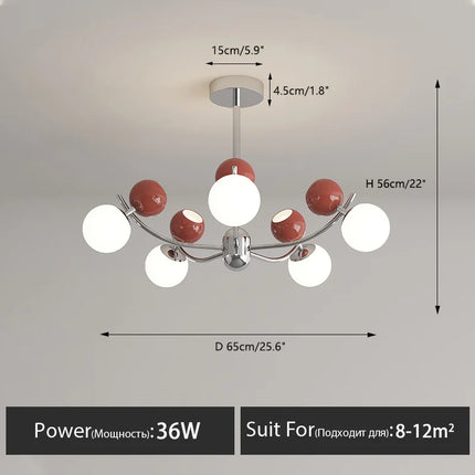 Lustre LED créatif pour décoration chambre enfants moderne — LZ4X9P2